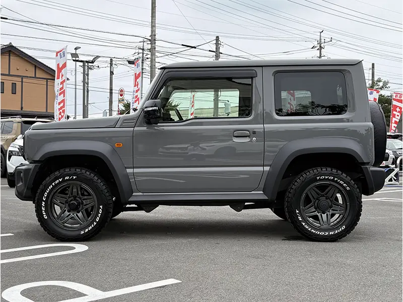 ジムニーシエラ　特選中古車（点検整備付き） JC　4WD　カロッツェリア8型ナビ　(地デジ/CD/DVD/Bluetooth)　ETC　前後ドラレコ　OPEN COUNTRY R/Tタイヤ 在庫車