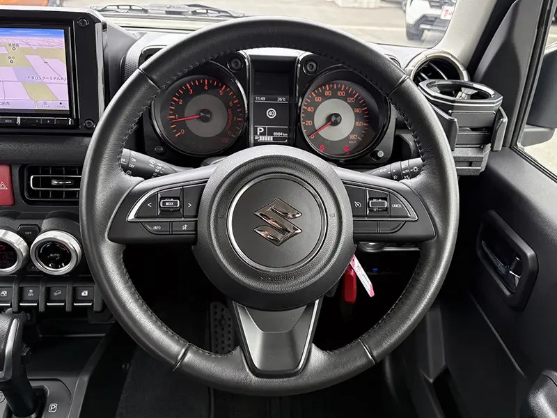 ジムニーシエラ　特選中古車（点検整備付き） JC　4WD　カロッツェリア8型ナビ　(地デジ/CD/DVD/Bluetooth)　ETC　前後ドラレコ　OPEN COUNTRY R/Tタイヤ 在庫車