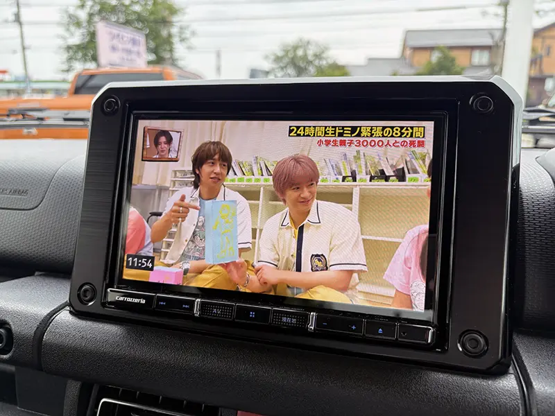 ジムニーシエラ　特選中古車（点検整備付き） JC　4WD　カロッツェリア8型ナビ　(地デジ/CD/DVD/Bluetooth)　ETC　前後ドラレコ　OPEN COUNTRY R/Tタイヤ 在庫車